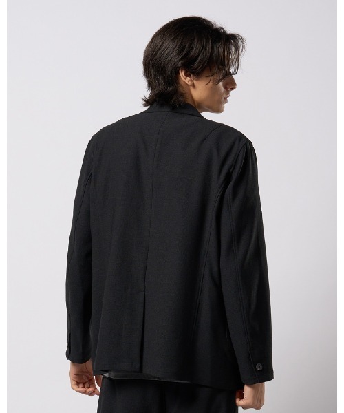 wjk（ダヴルジェイケイ）の「relax single jacket（テーラードジャケット・メンズ・ブラック/チャコールグレー・SMALL/MEDIUM/LARGE/X-LARGE）」の5枚目の写真
