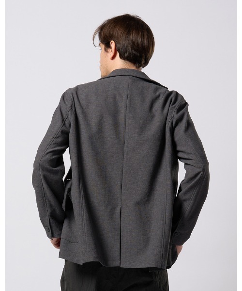 wjk（ダヴルジェイケイ）の「relax single jacket（テーラードジャケット・メンズ・ブラック/チャコールグレー・SMALL/MEDIUM/LARGE/X-LARGE）」の9枚目の写真