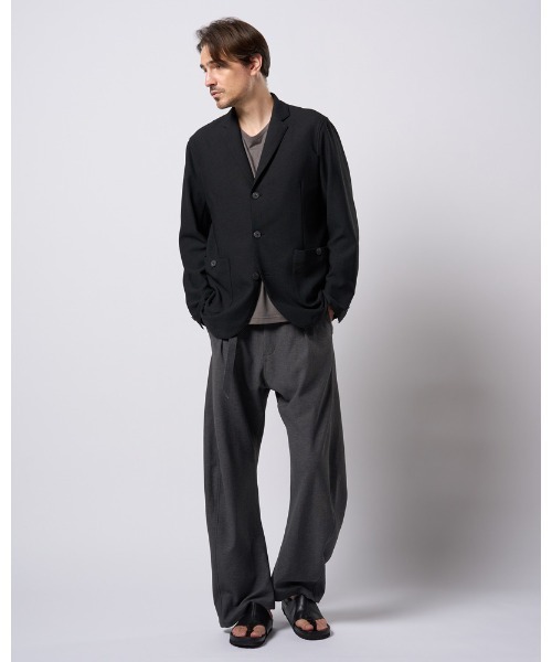 wjk（ダヴルジェイケイ）の「relax single jacket（テーラードジャケット・メンズ・ブラック/チャコールグレー・SMALL/MEDIUM/LARGE/X-LARGE）」の17枚目の写真