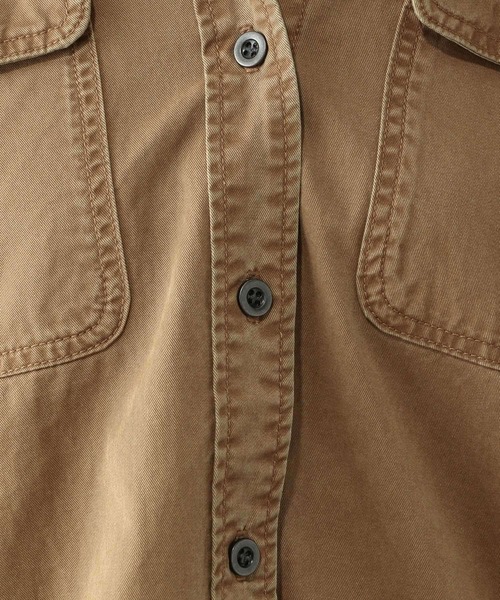 GLOBAL WORK（グローバルワーク）の「GOODデニムシャツ/580825（シャツ/ブラウス・レディース・ダークブラウン/ブルー系その他6/サックスブルー・MEDIUM/LARGE）」の9枚目の写真