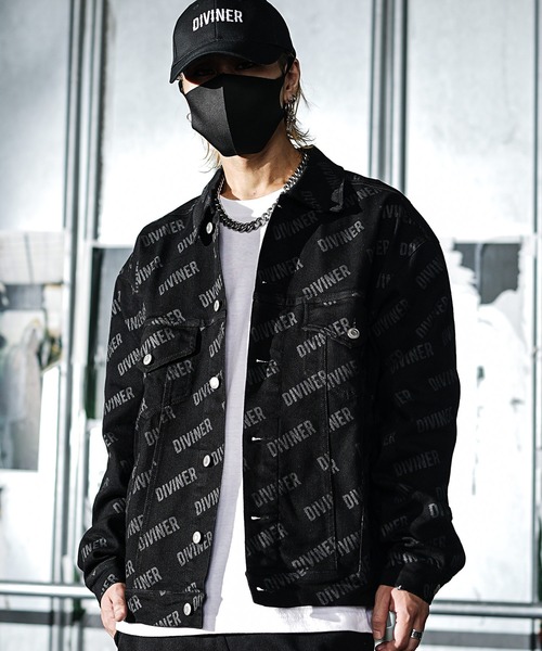 DIVINER】Logo Total Pattern Jacket（デニムジャケット）｜DIVINER 