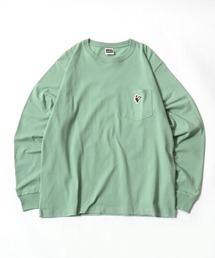 Lee（リー）の「Lee（リー）ワンポイントロゴワッペン ポケットロンT/長袖Tシャツ メンズ レディース ユニセックス（Tシャツ/カットソー）」