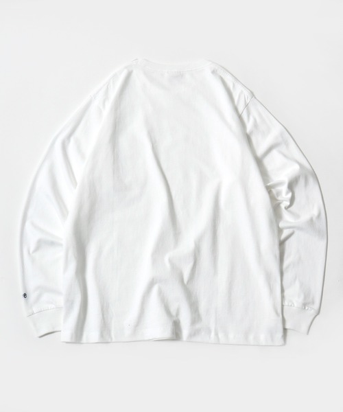 Lee（リー）の「Lee（リー）ワンポイントロゴワッペン ポケットロンT/長袖Tシャツ メンズ レディース ユニセックス（Tシャツ/カットソー・メンズ・ホワイト/レッド/グリーン/チャコールグレー・M/L/XL）」の17枚目の写真