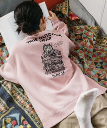 KAVU（カブー）の「限定展開 KAVU×FREAK'S STORE/カブ― 別注 デザイン刺繍 クルーネック スウェット / Burger Cat（スウェット）」