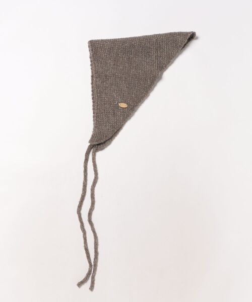 セール】ウール混 7色展開 3way 三角ニットスカーフ（バンダナ