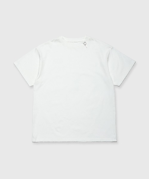 JOSE MOON（ジョゼムーン）の「BACK LOGO PIGMENT T-SHIRT/バックロゴピグメントTシャツ（Tシャツ/カットソー・レディース・ブラック/ホワイト/ブラウン・FREE）」の2枚目の写真