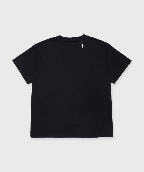 JOSE MOON（ジョゼムーン）の「BACK LOGO PIGMENT T-SHIRT/バックロゴピグメントTシャツ（Tシャツ/カットソー・レディース・ブラック/ホワイト/ブラウン・FREE）」の3枚目の写真