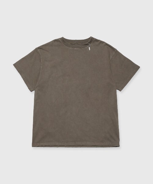 JOSE MOON（ジョゼムーン）の「BACK LOGO PIGMENT T-SHIRT/バックロゴピグメントTシャツ（Tシャツ/カットソー・レディース・ブラック/ホワイト/ブラウン・FREE）」の14枚目の写真
