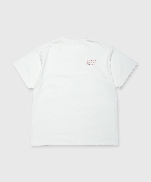 JOSE MOON（ジョゼムーン）の「BACK LOGO PIGMENT T-SHIRT/バックロゴピグメントTシャツ（Tシャツ/カットソー・レディース・ブラック/ホワイト/ブラウン・FREE）」の11枚目の写真