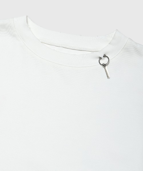 JOSE MOON（ジョゼムーン）の「BACK LOGO PIGMENT T-SHIRT/バックロゴピグメントTシャツ（Tシャツ/カットソー・レディース・ブラック/ホワイト/ブラウン・FREE）」の7枚目の写真