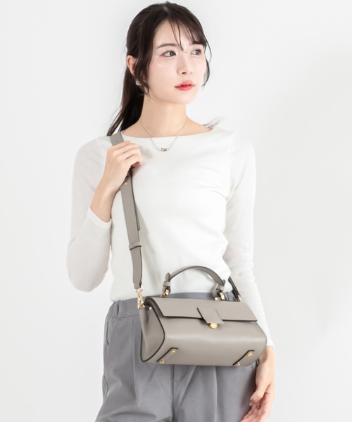 LORISTELLA（ロリステッラ）の「【LORISTELLA】ハンドバッグ　ショルダー ワンハンドル バッグ　BETH　シュリンクレザー（ショルダーバッグ・レディース・ブラック/ブルー系その他/アイボリー/グレー系その他/サンドベージュ/ベージュ系その他/スモークピンク・FREE）」の18枚目の写真