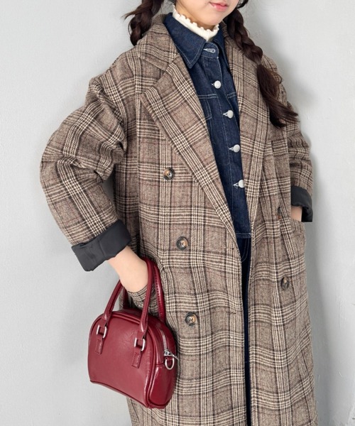 セール】チェックチェスターミドルコート（チェスターコート）｜SOLLON