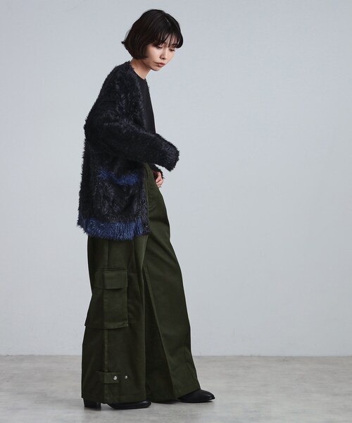 tk.TAKEO KIKUCHI（ティーケータケオキクチ）の「ワイドカーゴパンツ（その他パンツ・メンズ・ブラック/オリーブ/ナチュラル・01/02/03）」の15枚目の写真