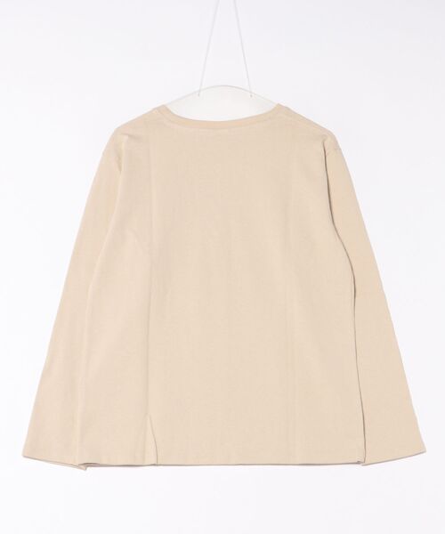 Ocean Pacific(オーシャンパシフィック)の「【OP:オーピー】レディース オーバーシルエット フロッキー加工プリント ロングTシャツ(Tシャツ/カットソー・レディース・グリーン/サンドベージュ・MEDIUM/LARGE/X-LARGE)」の3枚目の写真