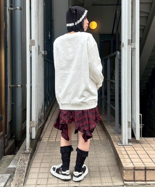 Candy Stripper(キャンディストリッパー)の「MATTARI BABY SWEAT ワンピース(スウェット・レディース・ピンク/ネイビー/オフホワイト・FREE)」の19枚目の写真