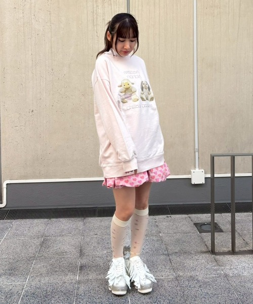 Candy Stripper(キャンディストリッパー)の「MATTARI BABY SWEAT ワンピース(スウェット・レディース・ピンク/ネイビー/オフホワイト・FREE)」の11枚目の写真