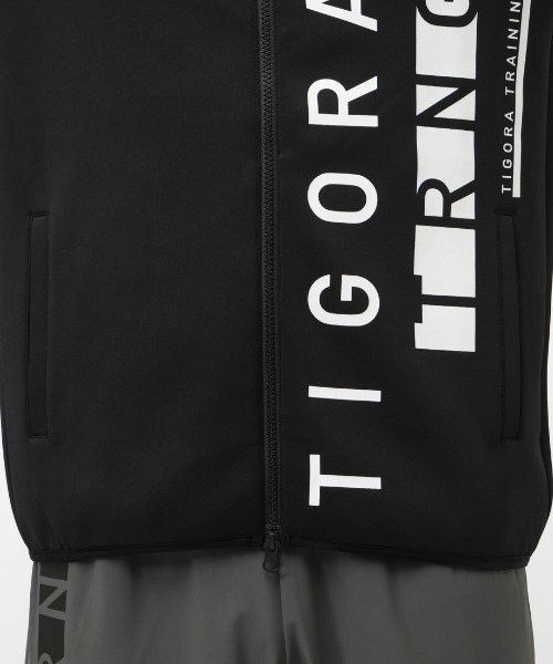 TIGORA（ティゴラ）の「ティゴラ TIGORA ストレッチテックスウェットジップパーカー（パーカー・メンズ・ブラック/ネイビー/ダークグレー・S/M/L/LL/3L）」の7枚目の写真