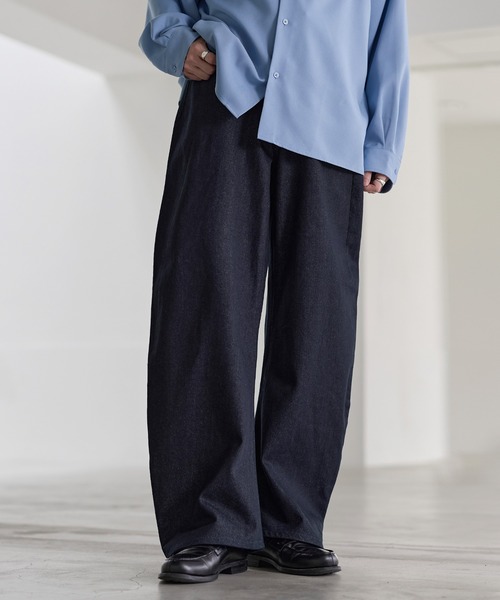 ASTRONOMY（アストロノミー）の「バギーシルエットヴィンテージ加工カーブデニム（デニムパンツ・メンズ・ブラック系3/ブラウン/ネイビー/ブラック/ブラック系2/ブルー/ブルー系2・S/M/L/XL）」の6枚目の写真