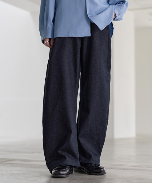 ASTRONOMY（アストロノミー）の「バギーシルエットヴィンテージ加工カーブデニム（デニムパンツ・メンズ・ブラック系3/ブラウン/ネイビー/ブラック/ブラック系2/ブルー/ブルー系2・S/M/L/XL）」の8枚目の写真