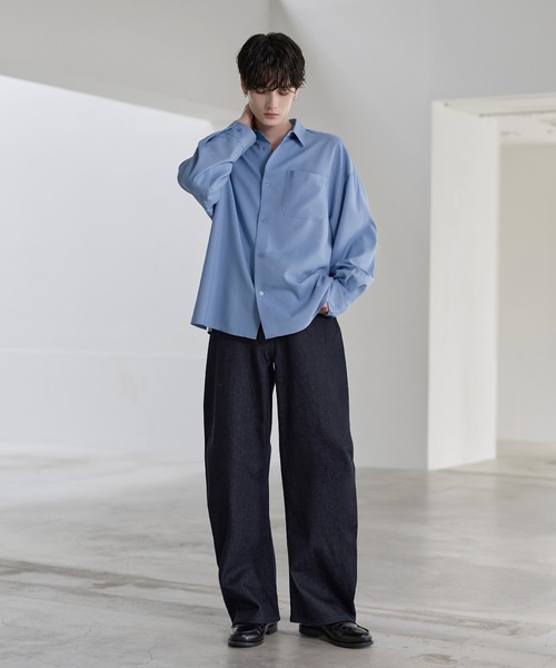 セール】バギーシルエットヴィンテージ加工カーブデニム（デニムパンツ