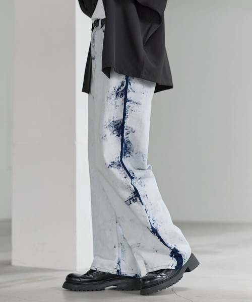 ASTRONOMY（アストロノミー）の「バギーシルエットヴィンテージ加工カーブデニム（デニムパンツ・メンズ・ブラック系3/ブラウン/ネイビー/ブラック/ブラック系2/ブルー/ブルー系2・S/M/L/XL）」の10枚目の写真