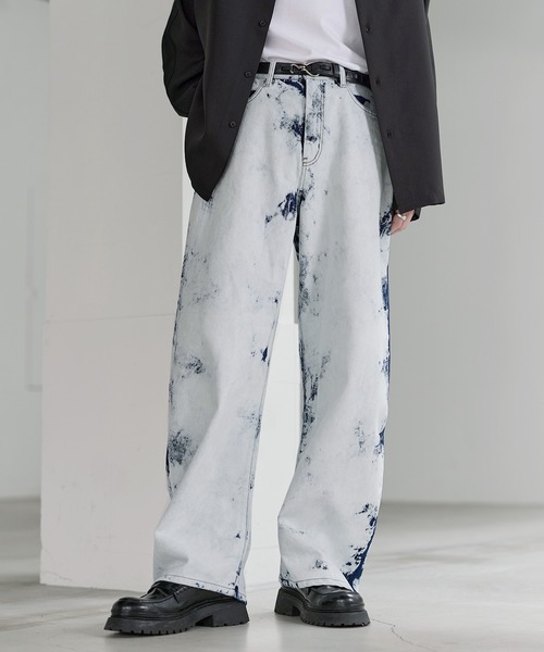 ASTRONOMY（アストロノミー）の「バギーシルエットヴィンテージ加工カーブデニム（デニムパンツ・メンズ・ブラック系3/ブラウン/ネイビー/ブラック/ブラック系2/ブルー/ブルー系2・S/M/L/XL）」の16枚目の写真