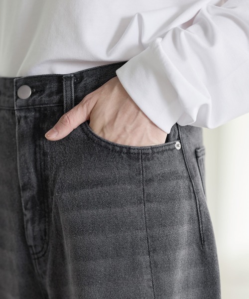 ASTRONOMY（アストロノミー）の「バギーシルエットヴィンテージ加工カーブデニム（デニムパンツ・メンズ・ブラック系3/ブラウン/ネイビー/ブラック/ブラック系2/ブルー/ブルー系2・S/M/L/XL）」の14枚目の写真