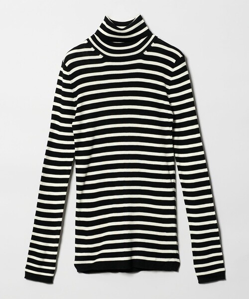 UNITED ARROWS(ユナイテッドアローズ)の「リブ ボーダー タートル UNITED ARROWS(ユナイテッドアローズ)の「リブ ボーダー タートル