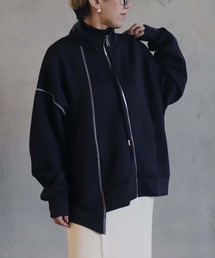 BITTOKO ビットコ デニムニットブルゾン　ジャケット BITTOKO（ビットコ）の「Gジャン切替ケーブルニット（デニムジャケット