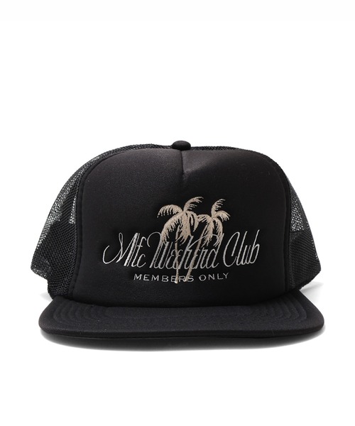 MFC STORE（エムエフシーストア）の「MFC STORE MFC WEEKEND CLUB LOGO MESH CAP（キャップ・メンズ・ブラック/ブラック×ホワイト・FREE）」の11枚目の写真