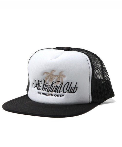 MFC STORE（エムエフシーストア）の「MFC STORE MFC WEEKEND CLUB LOGO MESH CAP（キャップ・メンズ・ブラック/ブラック×ホワイト・FREE）」の4枚目の写真