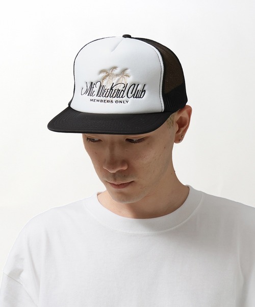 MFC STORE（エムエフシーストア）の「MFC STORE MFC WEEKEND CLUB LOGO MESH CAP（キャップ・メンズ・ブラック/ブラック×ホワイト・FREE）」の9枚目の写真