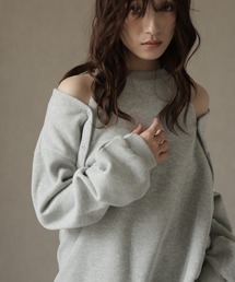 Ulysses | 袖ボタンマルチWAYスウェットトップス(スウェット)