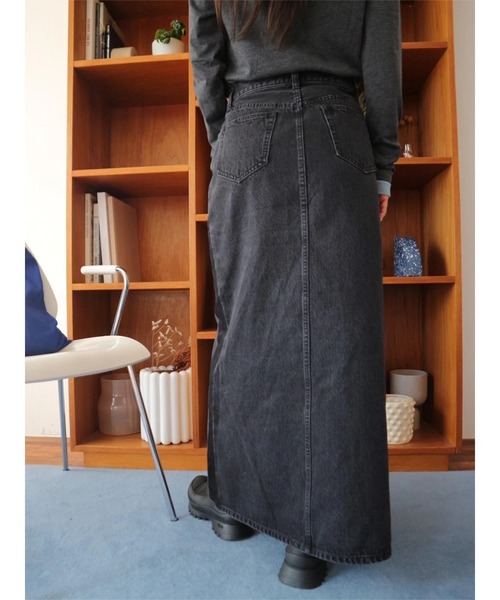 TRUNC（トランクエイティーエイト）の「Cross Waist Denim Skirt（デニムスカート・レディース・グレー/ブルー・SMALL/MEDIUM）」の10枚目の写真