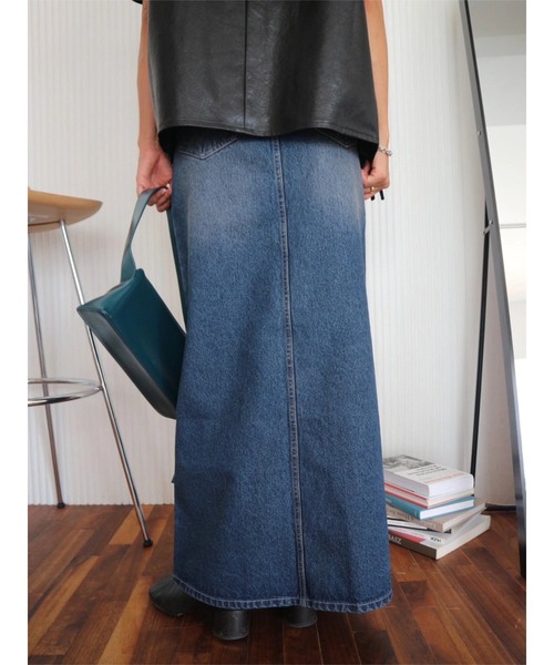 TRUNC（トランクエイティーエイト）の「Cross Waist Denim Skirt（デニムスカート・レディース・グレー/ブルー・SMALL/MEDIUM）」の8枚目の写真