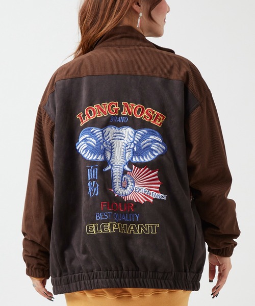 チャイハネ（チャイハネ）の「【チャイハネ】ジポアルジャケット（ブルゾン・レディース・ベージュ/ブラック/レッド・FREE）」の2枚目の写真