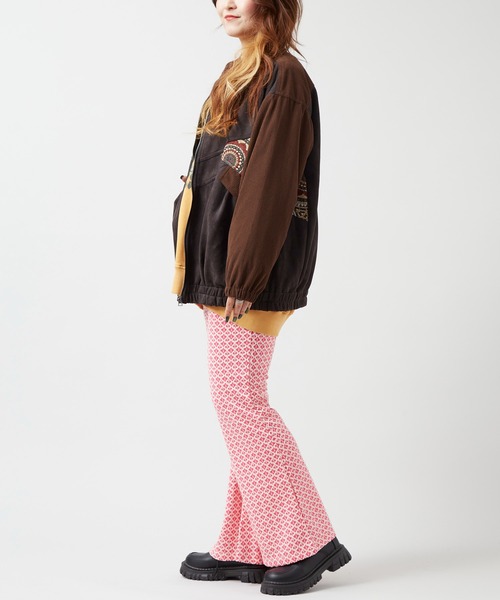 チャイハネ（チャイハネ）の「【チャイハネ】ジポアルジャケット（ブルゾン・レディース・ベージュ/ブラック/レッド・FREE）」の7枚目の写真