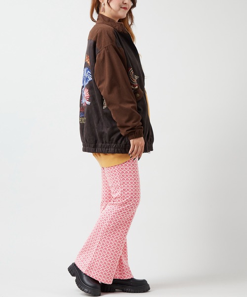 チャイハネ（チャイハネ）の「【チャイハネ】ジポアルジャケット（ブルゾン・レディース・ベージュ/ブラック/レッド・FREE）」の6枚目の写真