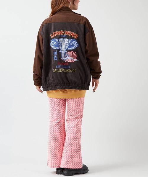 チャイハネ（チャイハネ）の「【チャイハネ】ジポアルジャケット（ブルゾン・レディース・ベージュ/ブラック/レッド・FREE）」の5枚目の写真