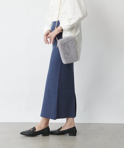 un dix cors(アンディコール)の「《コーデのアクセントに◎》エコファーミニショルダー(ショルダーバッグ・レディース・モカ/ベージュ・FREE)」の6枚目の写真