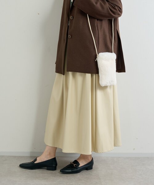 un dix cors(アンディコール)の「《コーデのアクセントに◎》エコファーミニショルダー(ショルダーバッグ・レディース・モカ/ベージュ・FREE)」の17枚目の写真