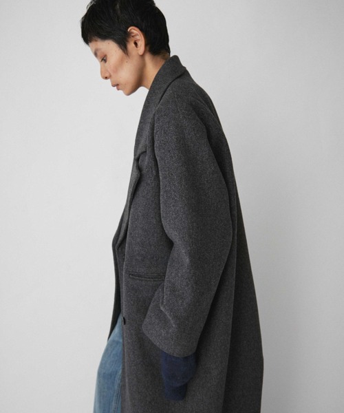 VION（ヴィオン）の「Long Chester field Coat / ロングチェスターフィールドコート（チェスターコート・レディース・ブラウン/グレー・SMALL/MEDIUM）」の17枚目の写真