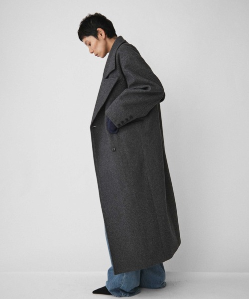VION（ヴィオン）の「Long Chester field Coat / ロングチェスターフィールドコート（チェスターコート・レディース・ブラウン/グレー・SMALL/MEDIUM）」の16枚目の写真