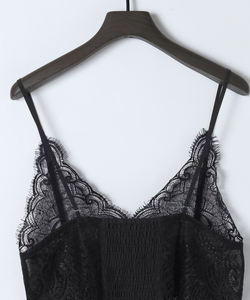 JEANASIS(ジーナシス)の「【eL】Lace Bustier/603950(キャミソール・レディース・ブラック/オフホワイト・FREE)」の14枚目の写真