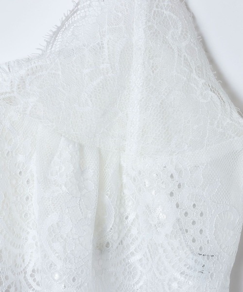 JEANASIS(ジーナシス)の「【eL】Lace Bustier/603950(キャミソール・レディース・ブラック/オフホワイト・FREE)」の18枚目の写真