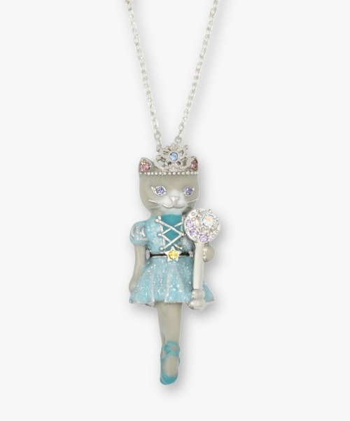 バレリーナ猫モチーフ ネックレス（ネックレス）｜ANNA SUI（アナスイ 