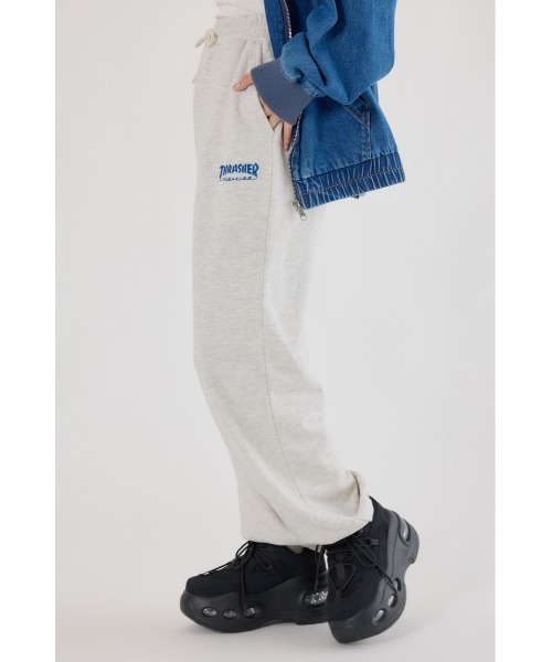 RODEO CROWNS WIDE BOWL（ロデオクラウンズワイドボウル）の「THRASHER スウェットパンツ（スウェットパンツ・レディース・グレー×ホワイト/ブラック/ブルー・LARGE/MEDIUM）」の10枚目の写真