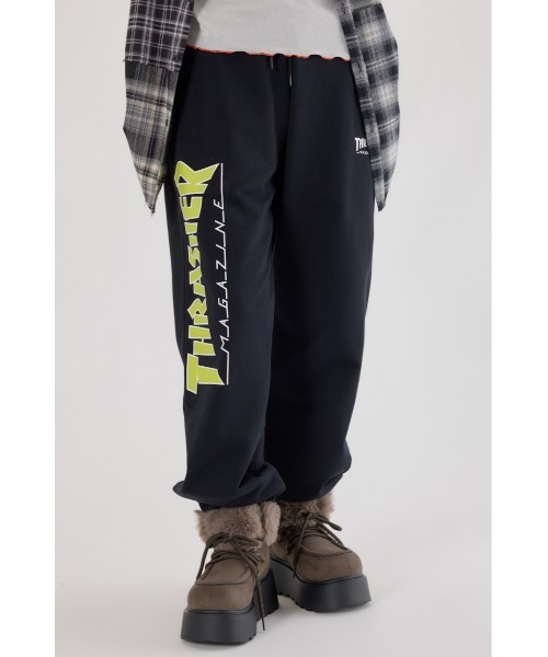 RODEO CROWNS WIDE BOWL（ロデオクラウンズワイドボウル）の「THRASHER スウェットパンツ（スウェットパンツ・レディース・グレー×ホワイト/ブラック/ブルー・LARGE/MEDIUM）」の16枚目の写真