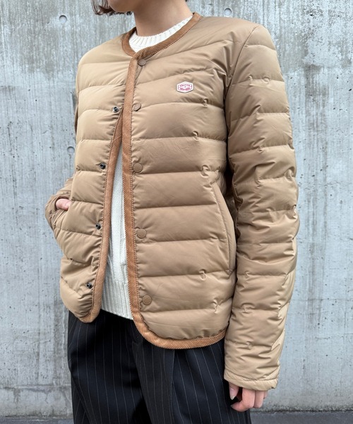 Vincent et Mireille（バンソンエミレイユ）の「【Vincent et Mireille】Stitchless down Cardigan（ダウンジャケット/コート・レディース・ベージュ/ブラック・36/34）」の14枚目の写真