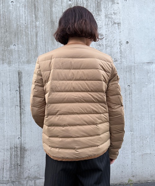 Vincent et Mireille（バンソンエミレイユ）の「【Vincent et Mireille】Stitchless down Cardigan（ダウンジャケット/コート・レディース・ベージュ/ブラック・36/34）」の16枚目の写真